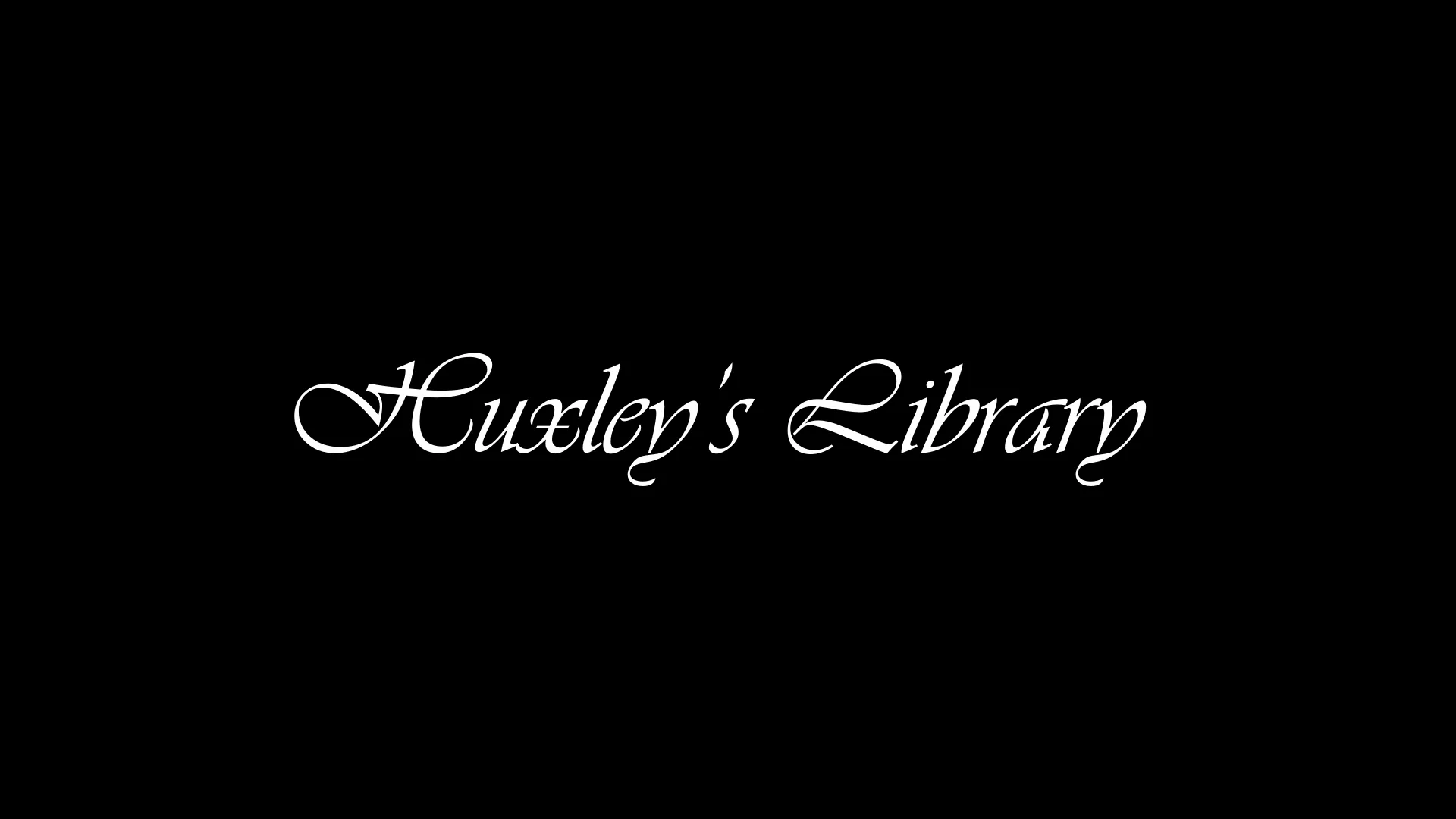 08. Huxley’s Library 1 on Vimeo