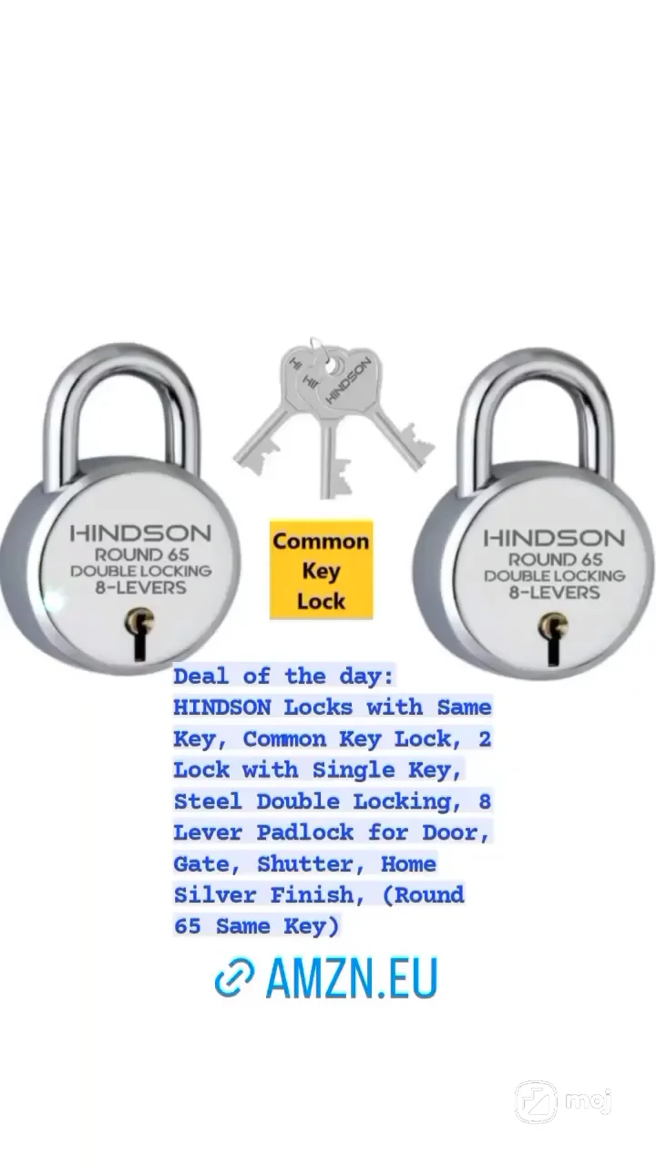 HINDSON Locks with Same Key, Common Key Lock, 2 Lock with Single Key