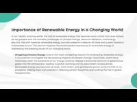 Introduction to Renewable Energy