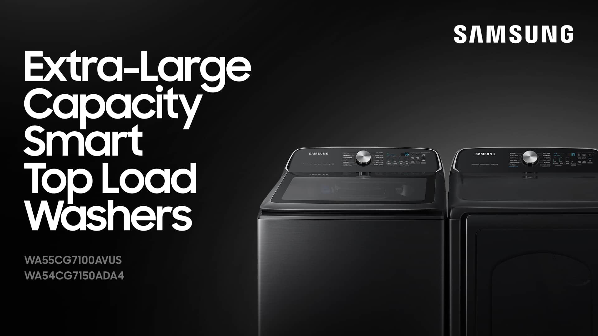 Samsung Extra Large Capacity Top Load Washer on Vimeo