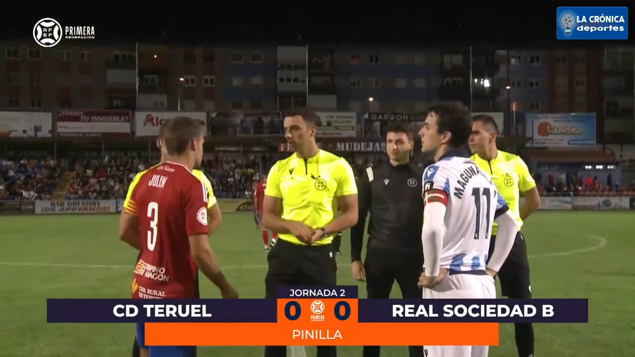 (RESUMEN) CD Teruel 0-0 Real Sociedad B / Jor. 2 - Primera rfef / Fuente: web rfef