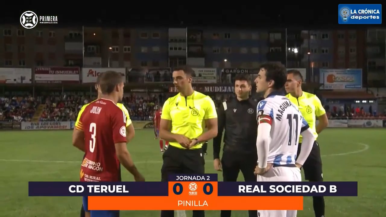 (RESUMEN) CD Teruel 0-0 Real Sociedad B / Jor. 2 - Primera rfef / Fuente: web rfef