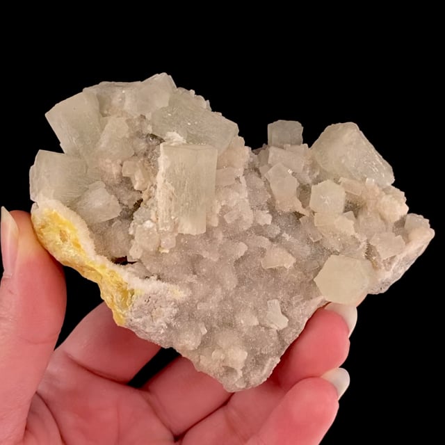 Aragonite with Sulfur (classic material)