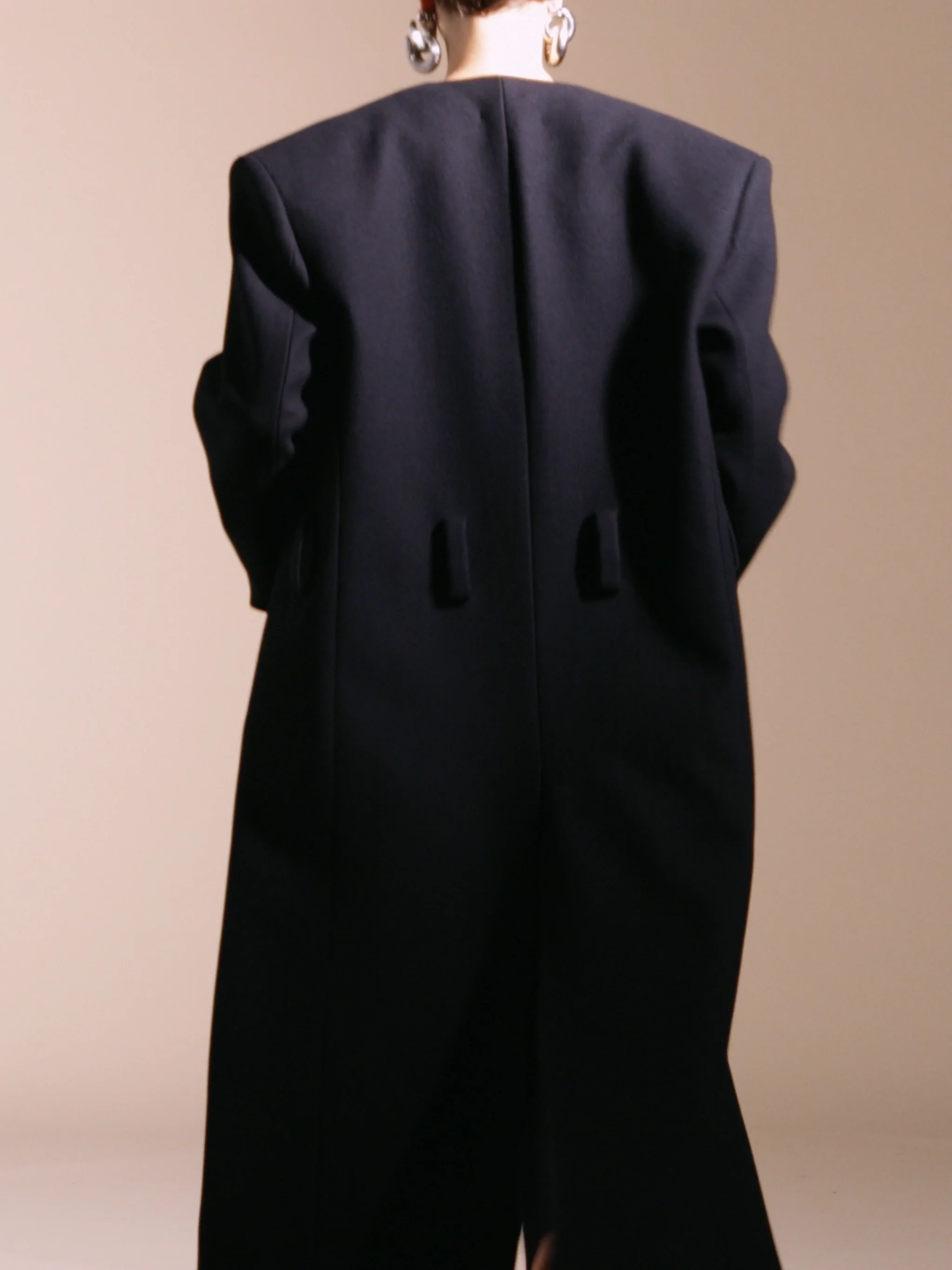 Black long coat for Women | THE ATTICO®