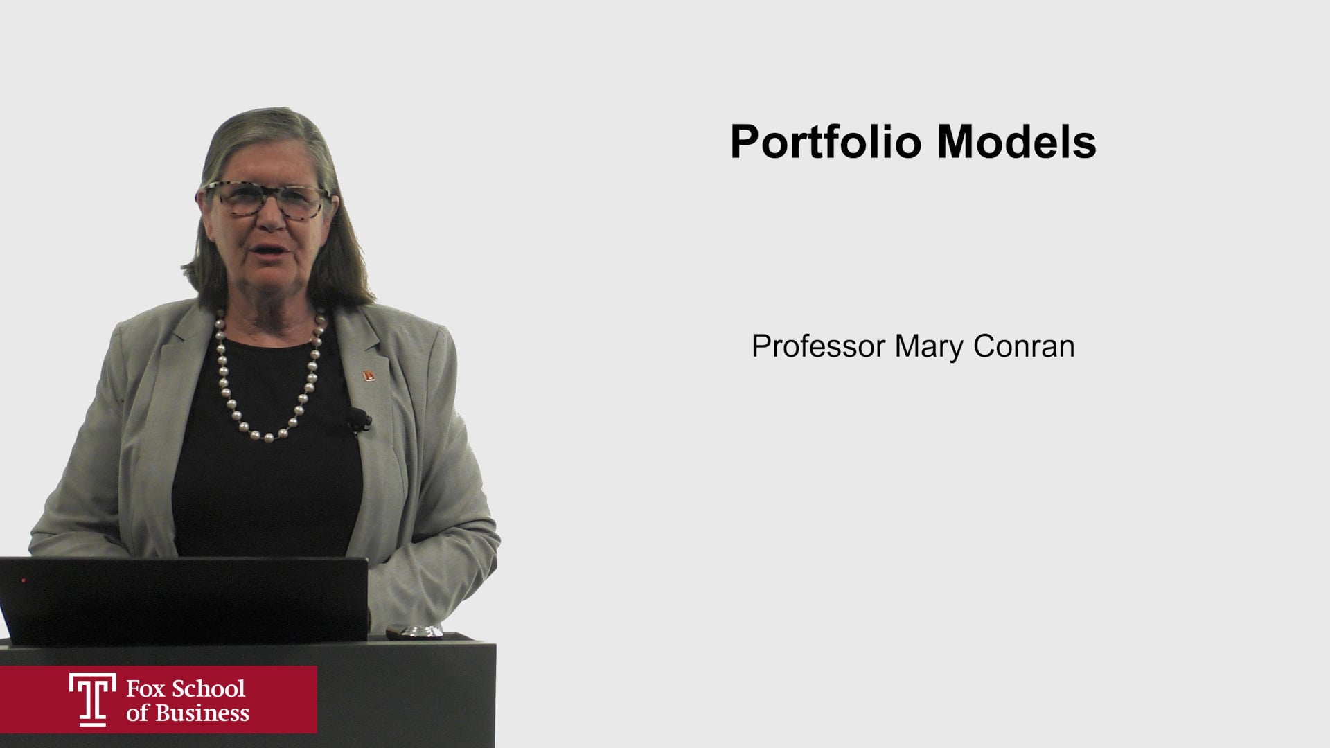 Portfolio Models