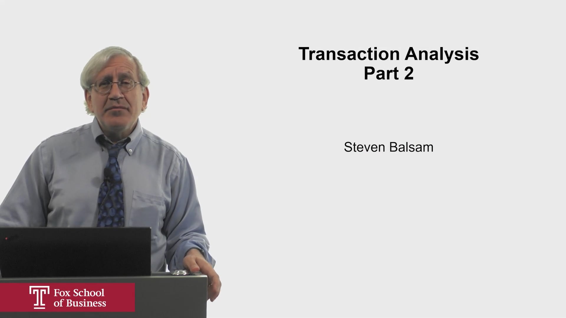 Transaction Analysis Part 2