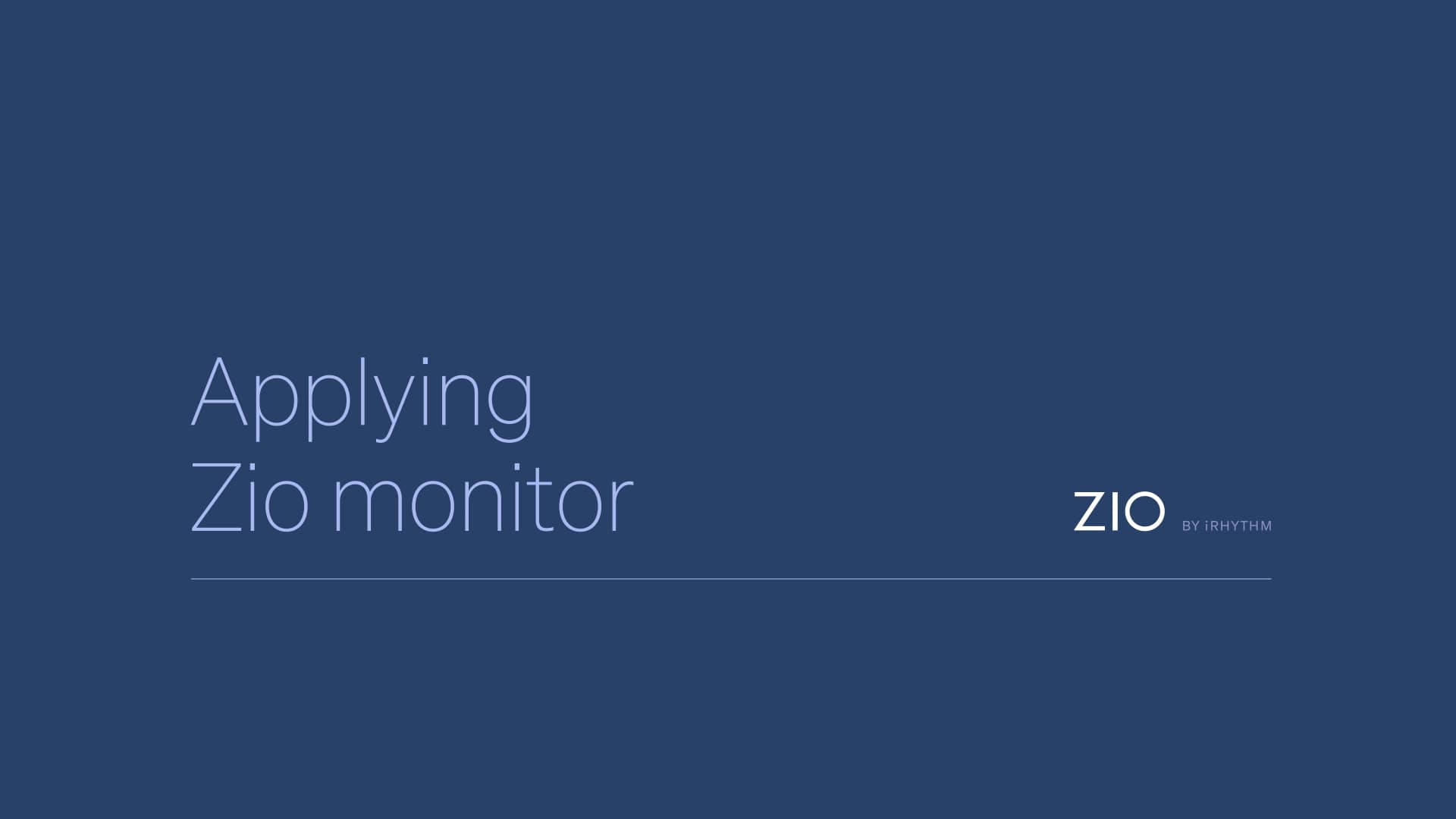 Applying Zio monitor on Vimeo