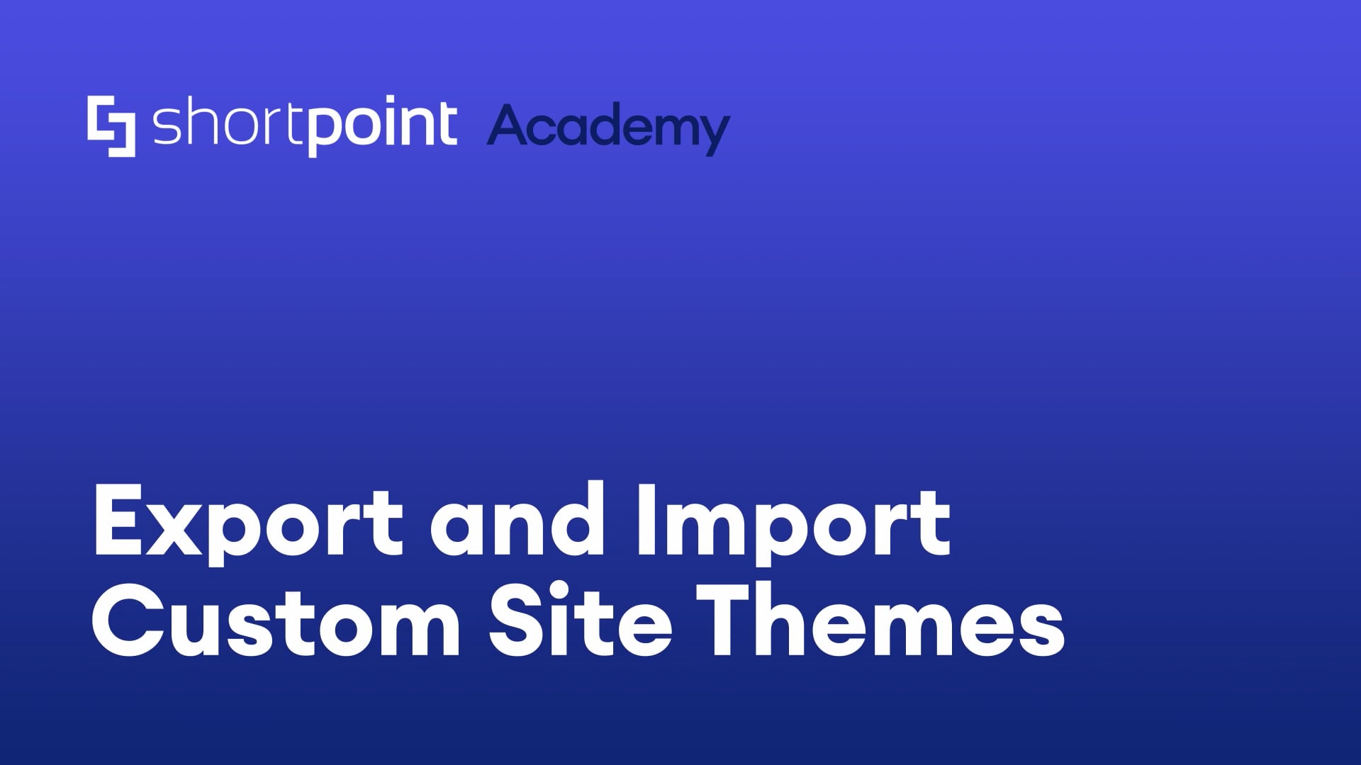 Export and Import custom site themes thumbnail