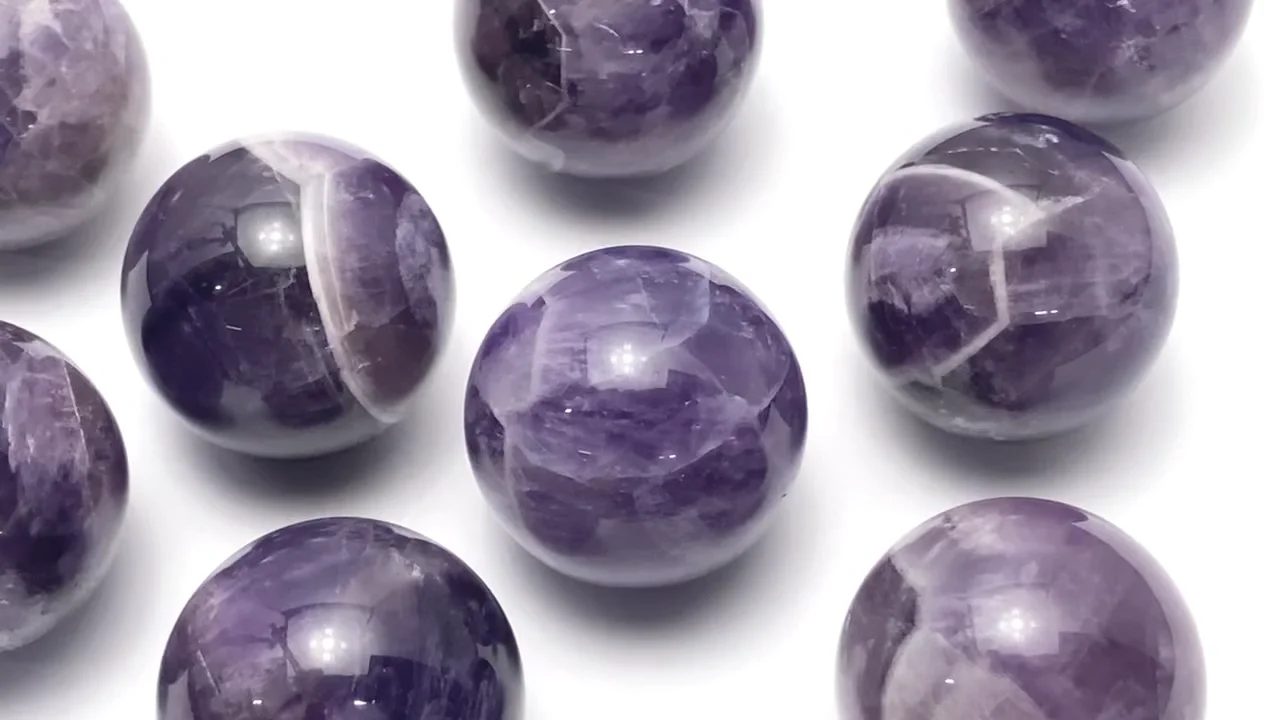 ミックスアメジスト スフィア・ラウンド25mm 1個｜天然石ビーズの卸