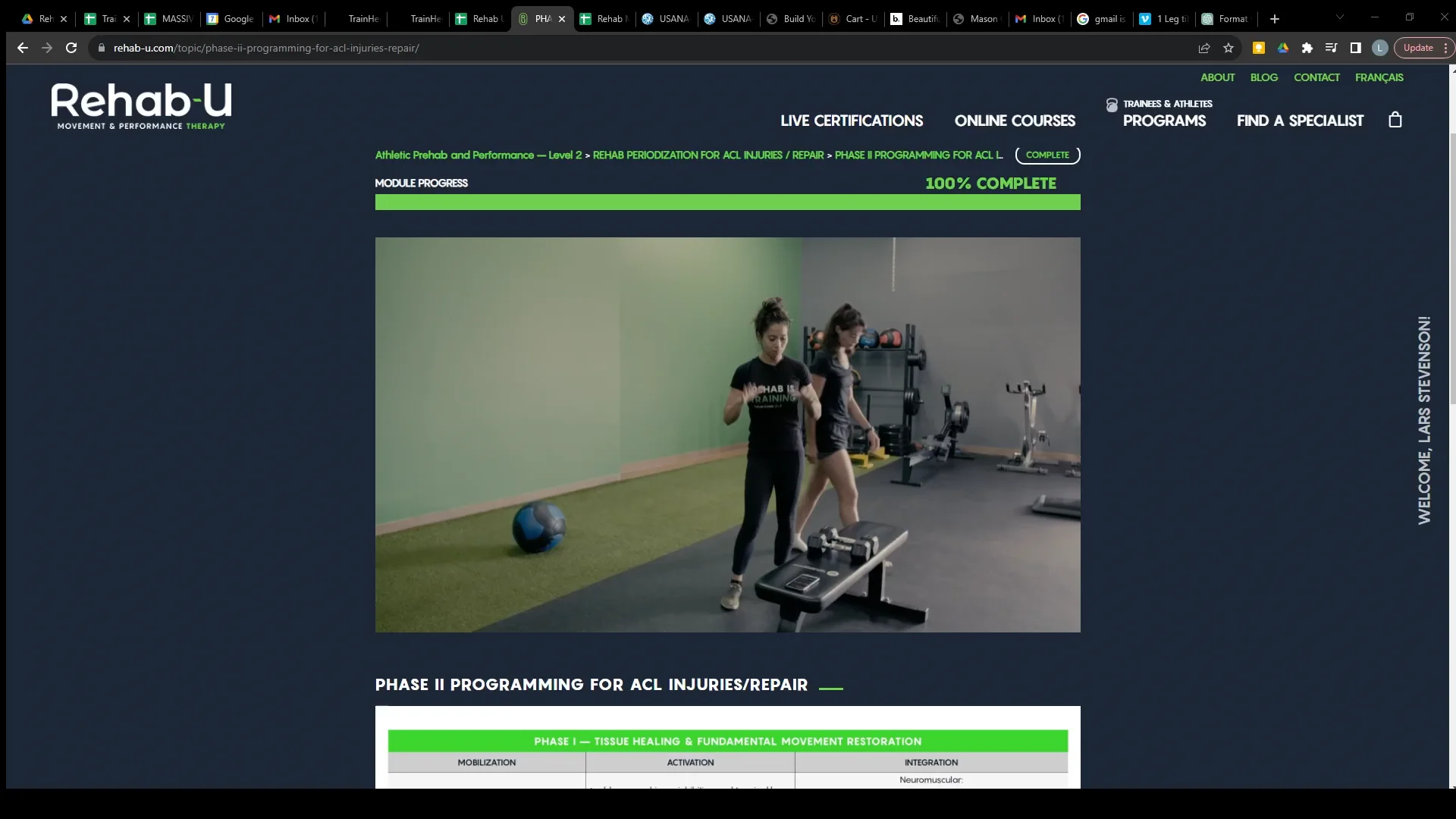 Loaded lateral step-overs on Vimeo