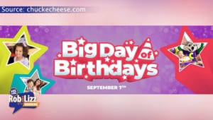 Chuck E Cheese Free Birthdays