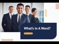 What’s In A Word?