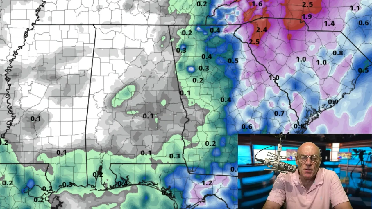James Spann forecasts several quiet, dry days for Alabama on Vimeo