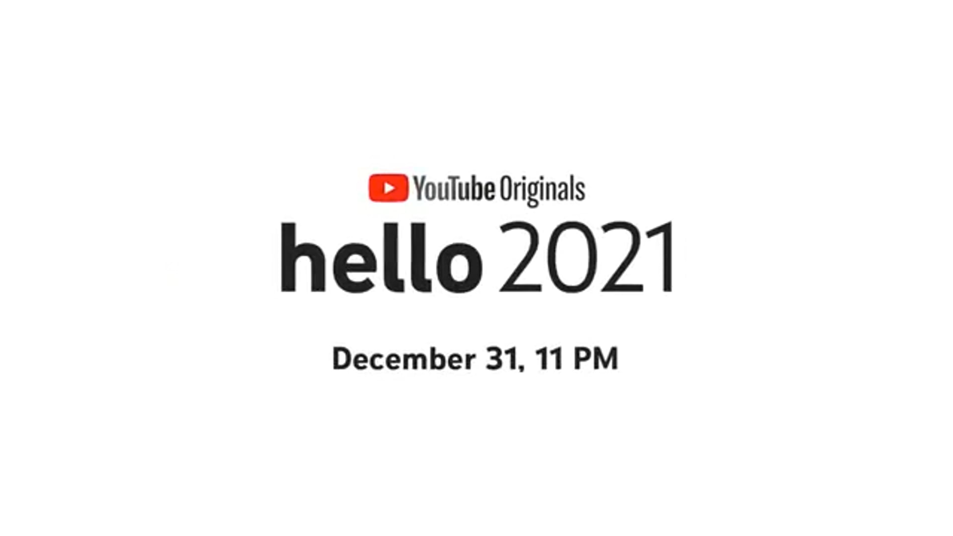 Youtube Originals | Hello 2021 India