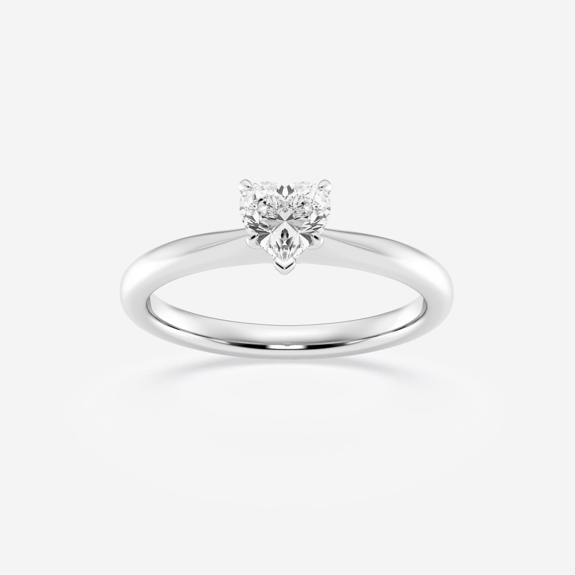 product video for 1/2 ctw Heart Lab Grown Diamond Petite Solitaire Engagement Ring
