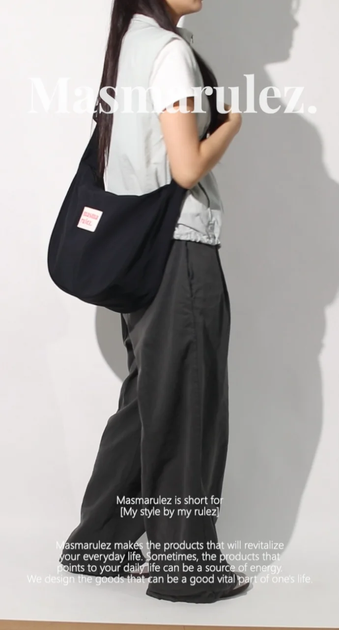 ショルダーバッグ・ポシェット [MASMARULEZ] Halfmoon Cross Bag masmarulez】Halfmoon cross bag (masmarulez/ショルダーバッグ