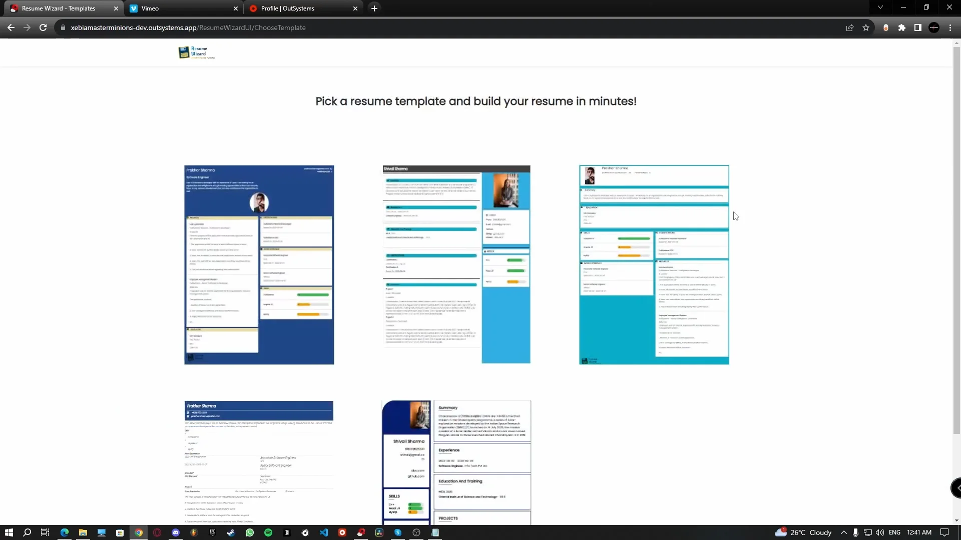 Resume Wizard on Vimeo