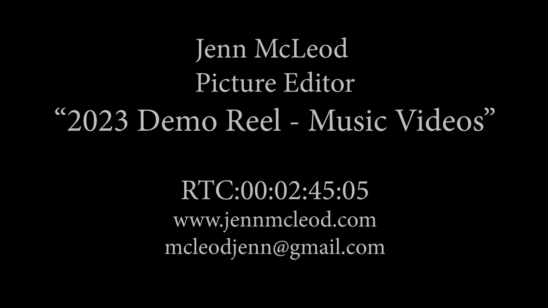Jenn 2023 Demo Music video