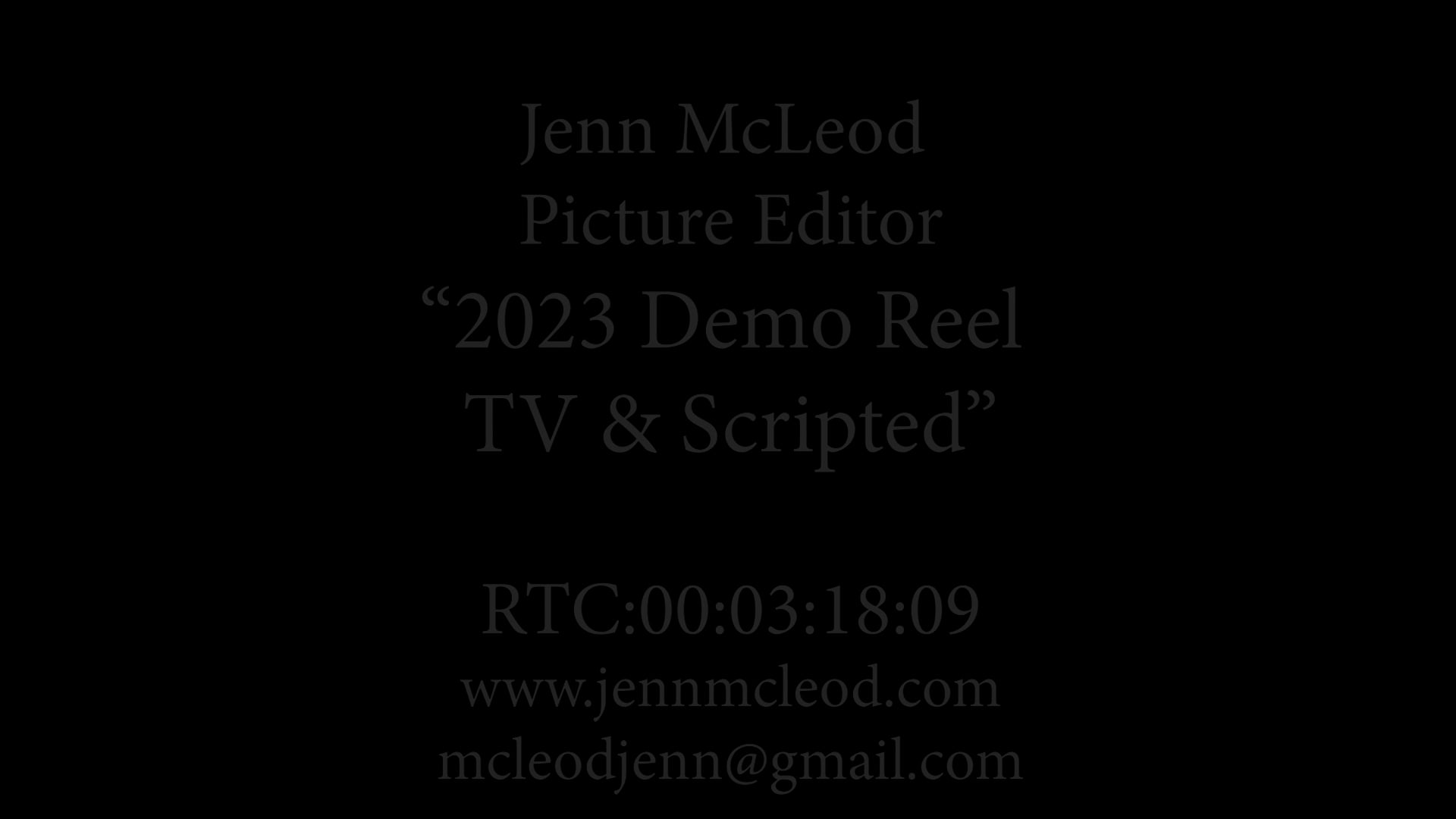 Jenn 2023 Demo TV & Scripted