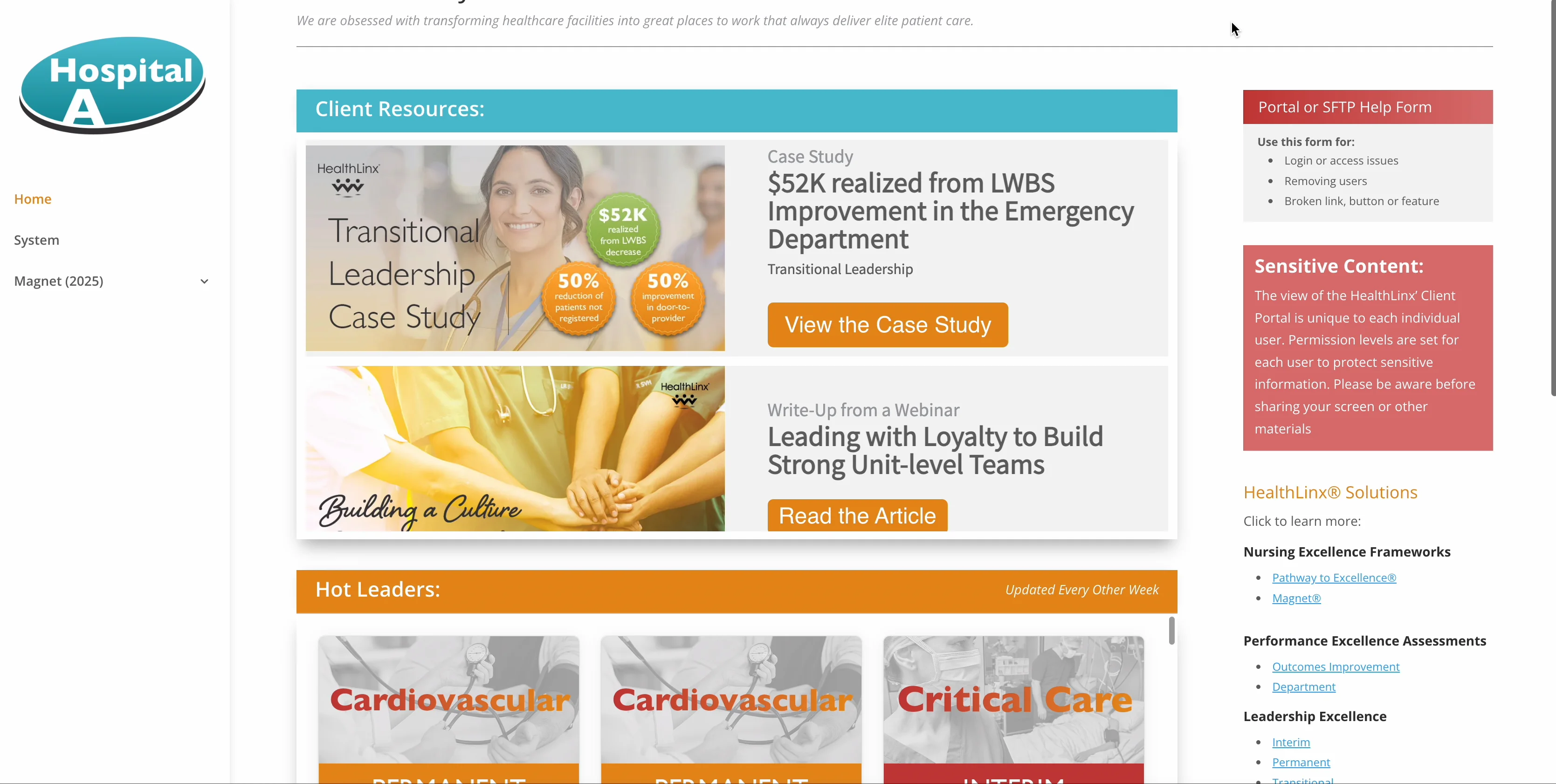 HealthLinx Client Portal Scroll Through on Vimeo