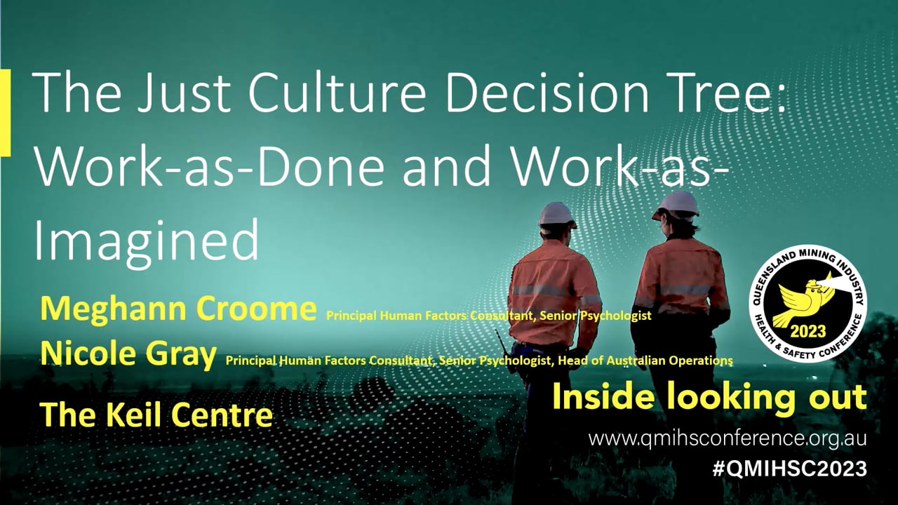 Croome/Gray - The just culture decision tree: Work-as done and work-as-imagined