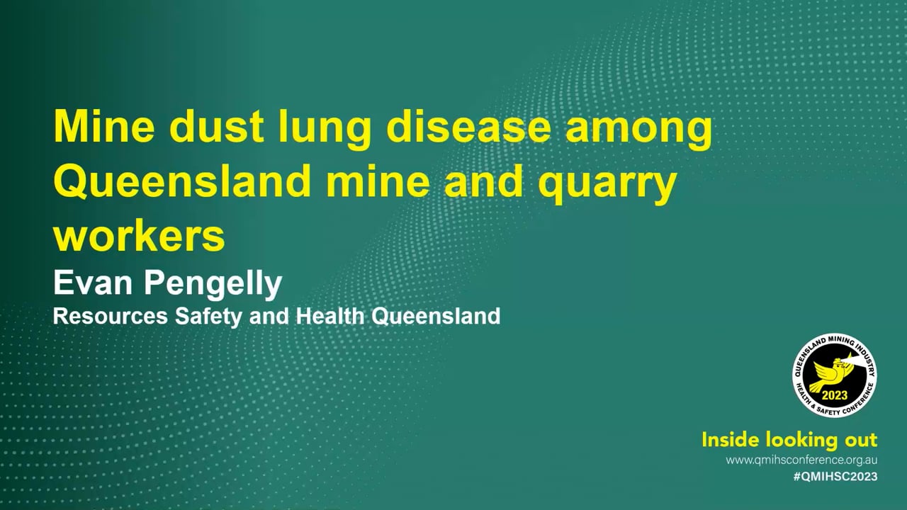 Pengelly - Mine dust lung disease among Queensland mine and quarry workers