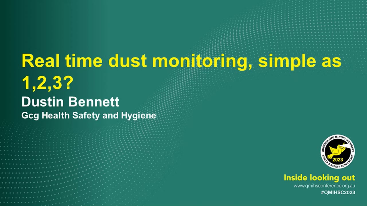 Bennett - Real time dust monitoring, simple as 1,2,3?