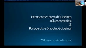 Perioperative Steroids & Diabetes Guidelines 2023