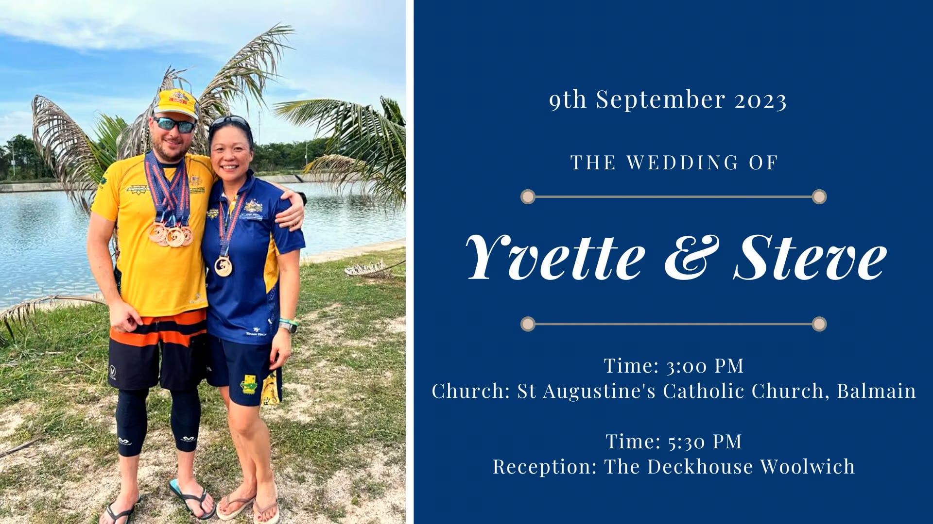 Wedding reception of Yvette & Steve