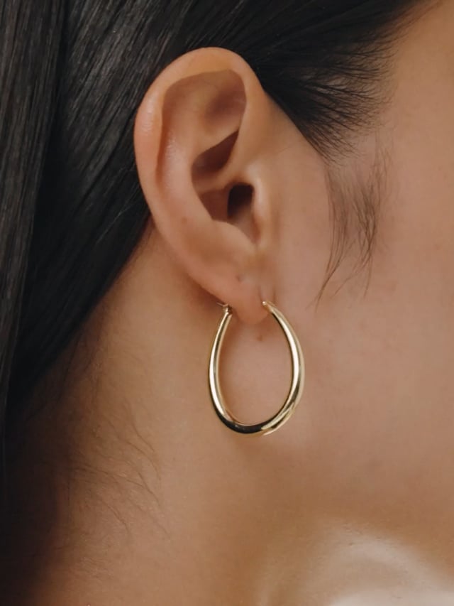 Silver Hoop Earrings Cuidado Silver