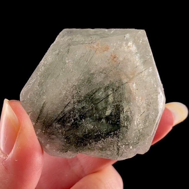 Calcite included with "Byssolite"