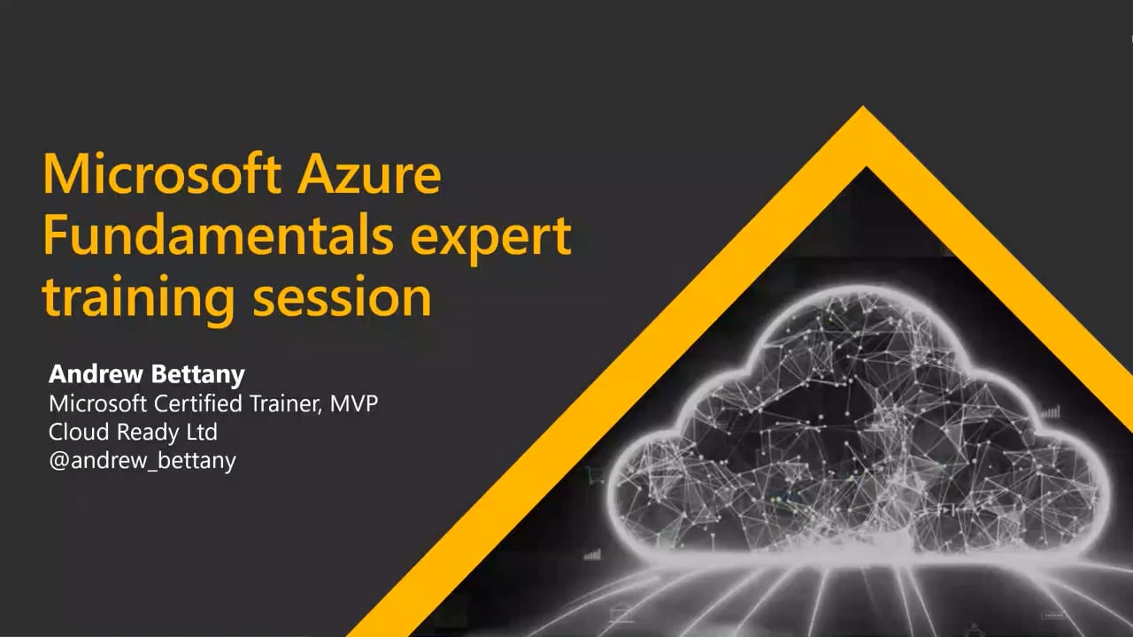 Microsoft Azure Fundamentals (AZ-900) Training #1 On Vimeo