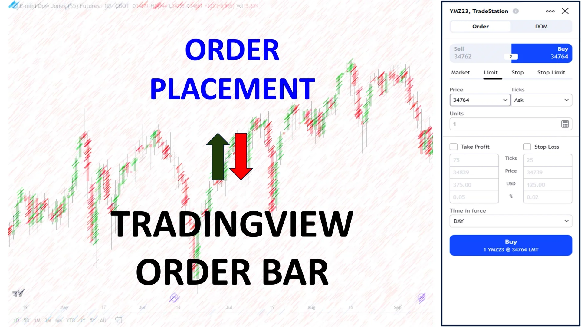 Order Entry - Tradingview Order Bar on Vimeo