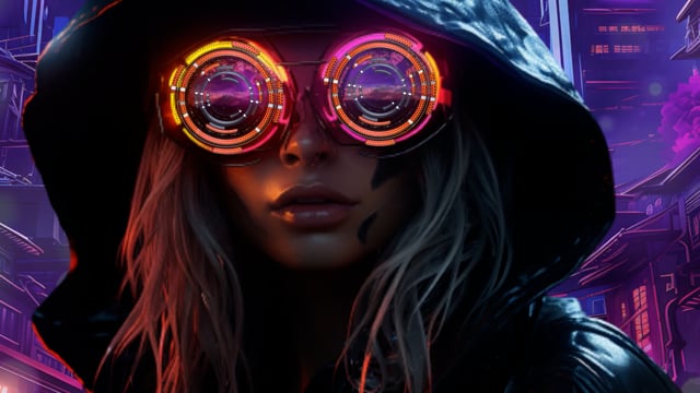 Cyberpunk 2077 Wallpaper, Artwork, Glasses, Glowing, Cyberpunk, Looking At  Viewer - Wallpaperforu