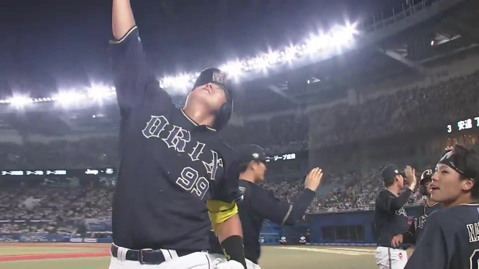 【4回表】久々の一発!! バファローズ・杉本裕太郎 逆風を切り裂く左中間へ3ランHR!!  2023年9月9日 千葉ロッテマリーンズ 対 オリックス・バファローズ