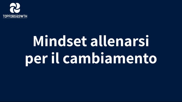 Massimo Perciavalle, Mindset allenarsi per il cambiamento