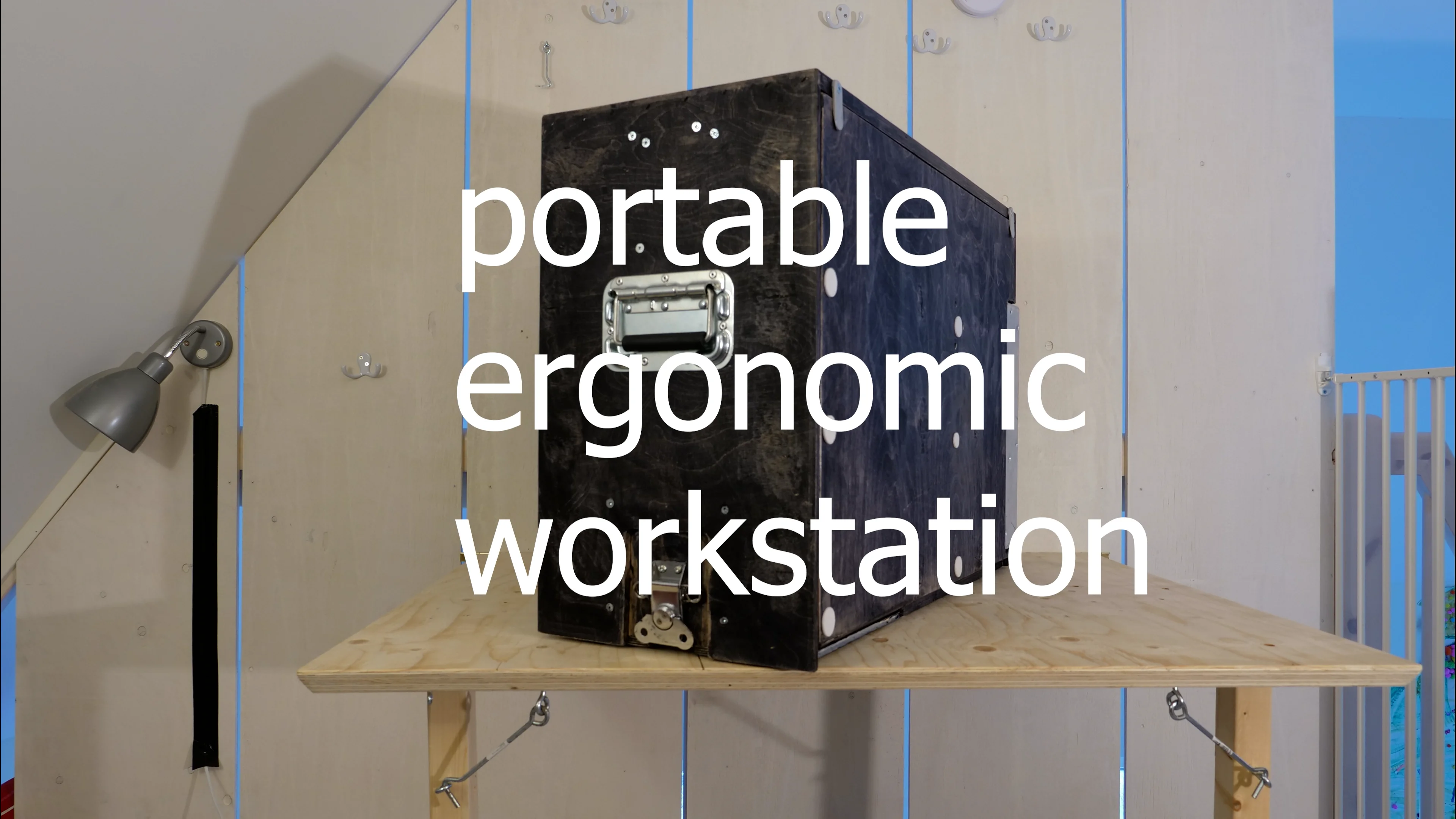 portable ergonomic workstation on Vimeo