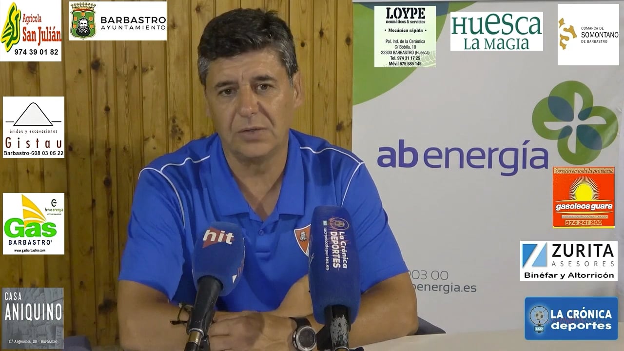 JOSETE (Entrenador Barbastro) UD Barbastro 0-0 UD Logroñés / Jor. 2 - Segunda Rfef - Gr 2