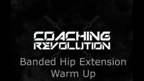 Banded Hip Extension Warm Up