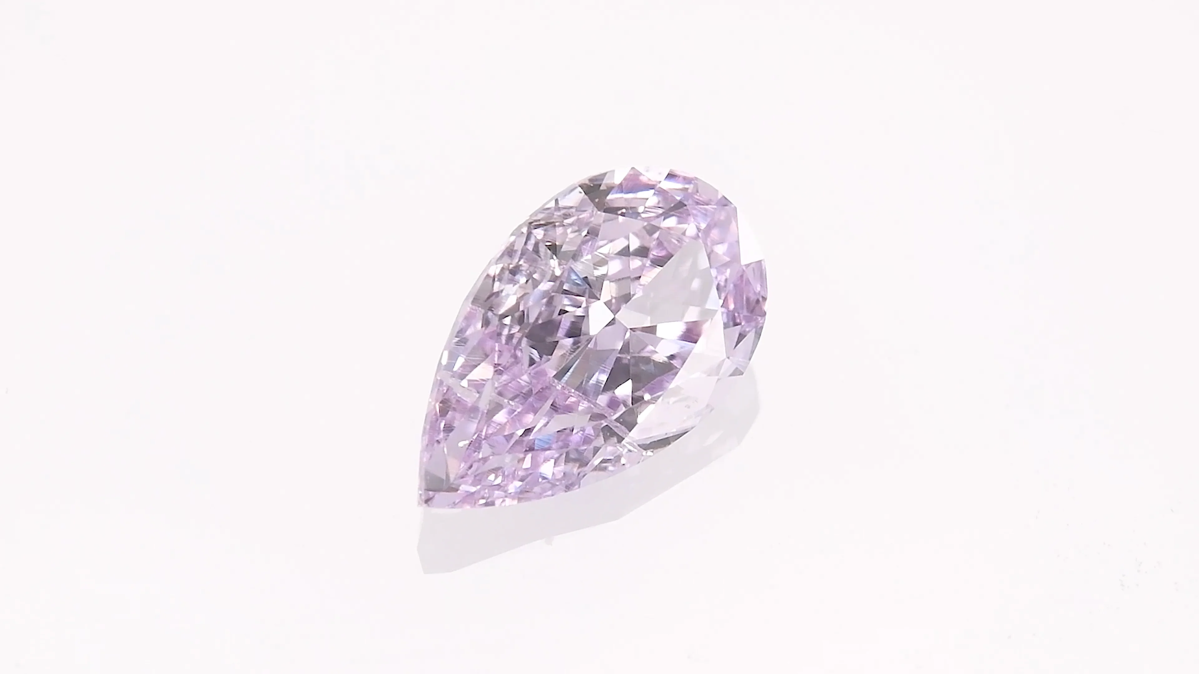 信頼も高い Fancy Carat 0.40 Intense GIA I1 Diamond Pear Purple Pinkish ダイヤモンド