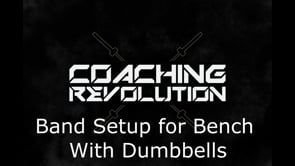 Band Setup for Bench With Dumbbells