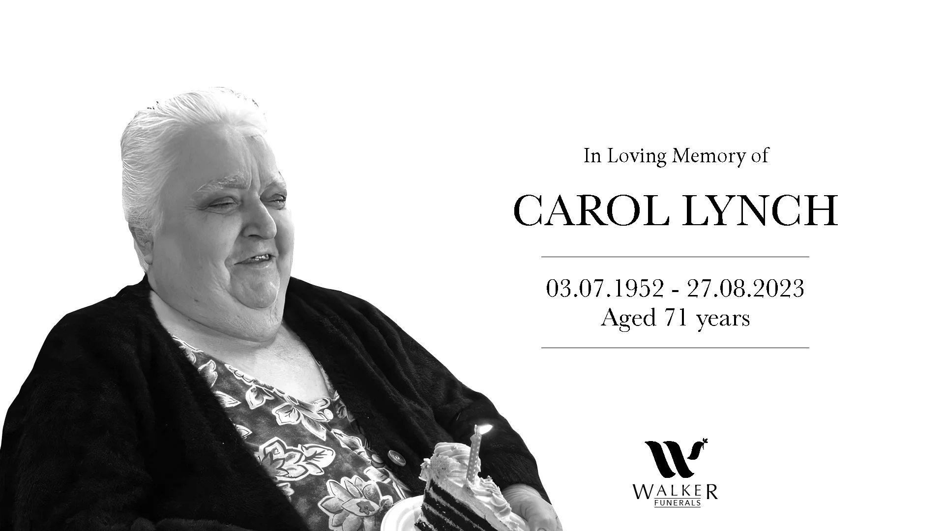 Robert B Walker Funerals Carol Lynch on Vimeo