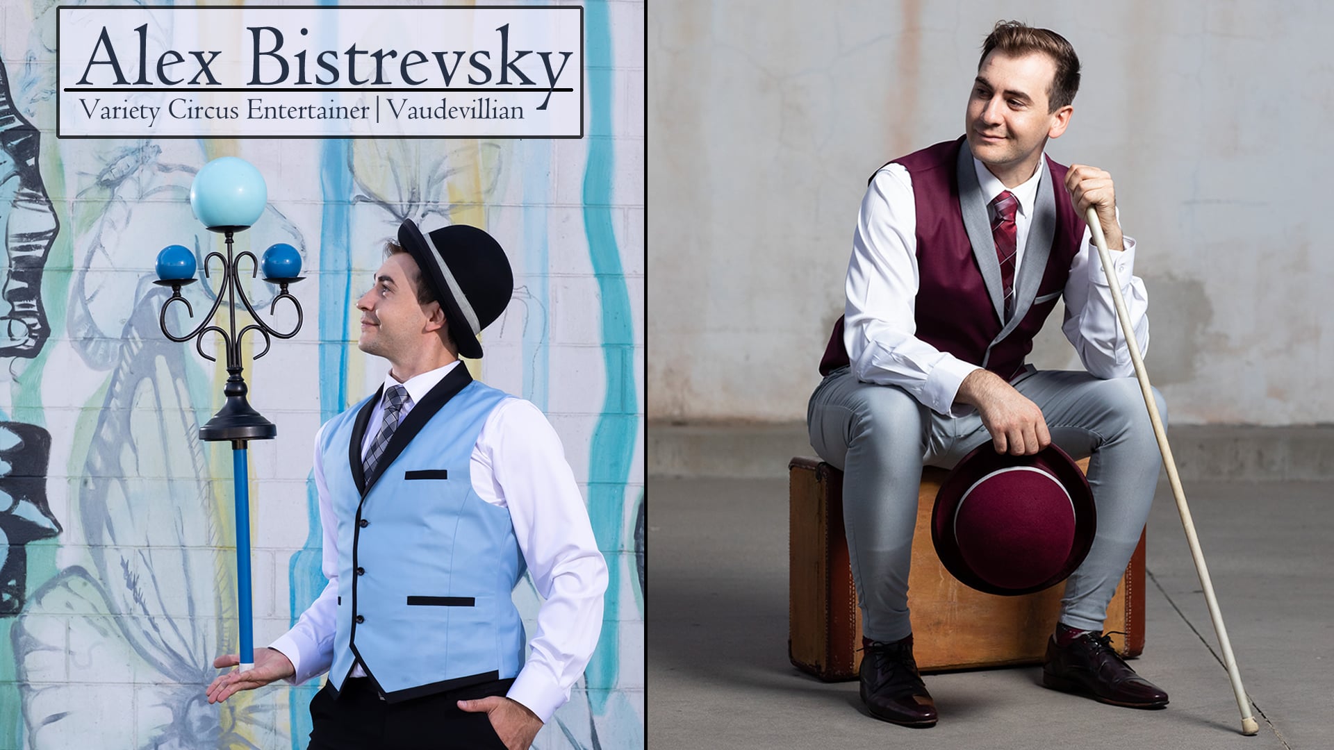 Promotional video thumbnail 1 for Alex Bistrevsky - Variety Circus & Vaudeville