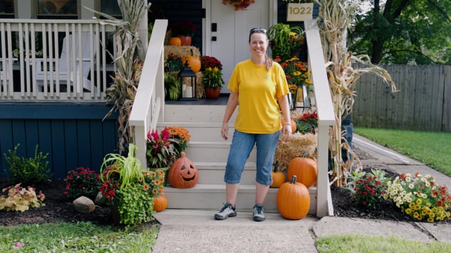 Decorating the Fall Porch with Plants, Pumpkins, and Perennials