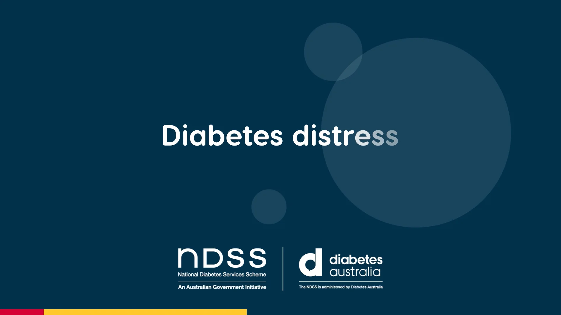 Diabetes distress