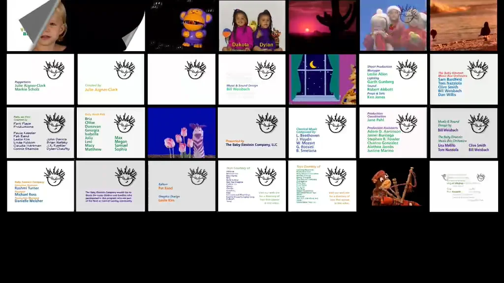 All 28 baby einstein reversed videos at once