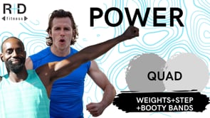 Quad Power (weights+booty bands+ step) 091123