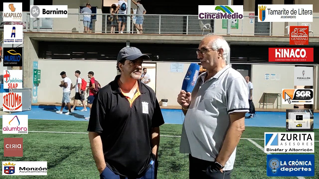 FÉLIX  JIMÉNEZ (Entrenador Tamarite) Tamarite 2-0 Borja / J 1 / 3ª División