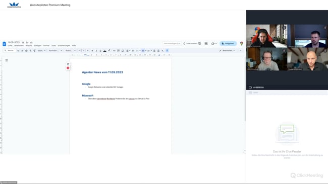 Google Seiten SEO, UTM Parameter wirklich abgeschafft?, Werbekosten, Github Copilot & Mozilla Datenanalyse mit Michael Klein vom 11.09.23