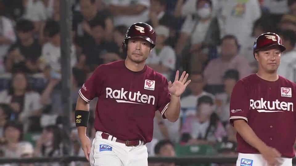 【3回表】試合を振り出しに戻す!! イーグルス・島内宏明 センターへの同点タイムリー!!  2023年9月12日 千葉ロッテマリーンズ 対 東北楽天ゴールデンイーグルス